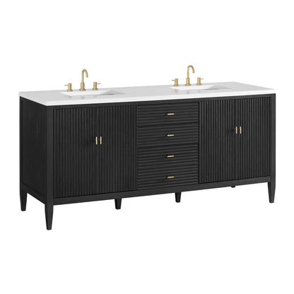 Renovate for Less Atlanta Myrrin 72" Vanity, Carbon Oak