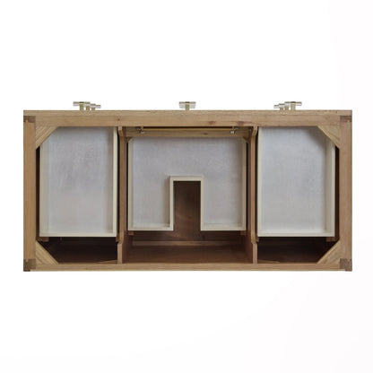 Celeste 48" Single Vanity, Sunwashed Oak with Embossed Shagreen, w/ 3 CM Siberian Silestone Top w/FreePower Wireless Charger