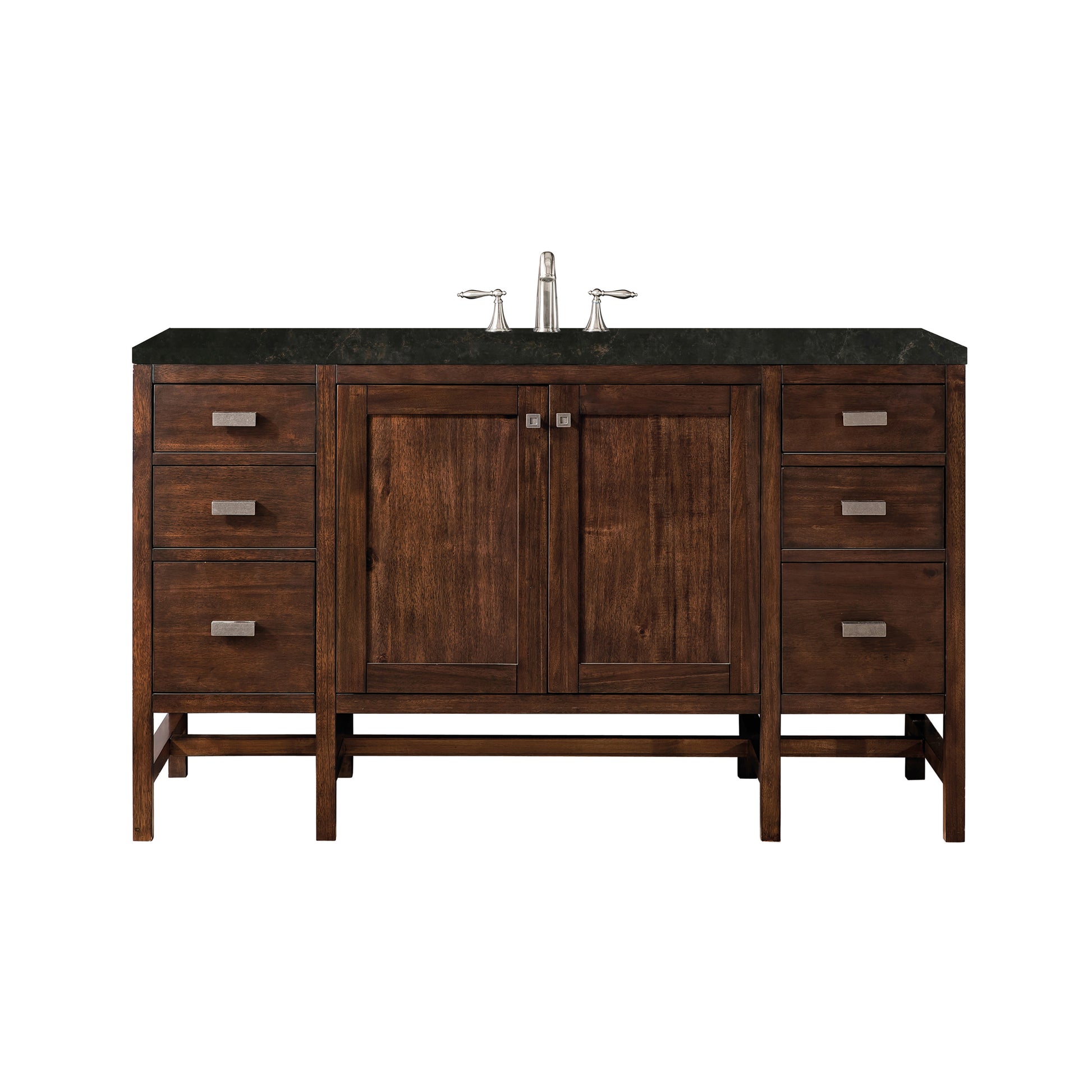 Renovate for Less Atlanta Addison 60" Single Vanity, Mid-Century Acacia, w/ 3 CM Phantome Eclos Top