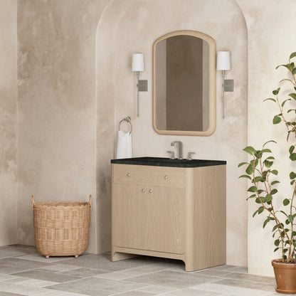 Gracyn 36" Single Vanity, Coastal Driftwood, w/ 3 CM Phantome Eclos Widespread Top