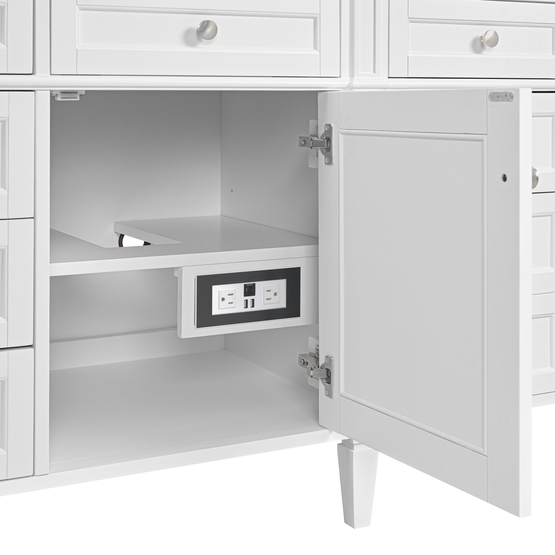 Renovate for Less Atlanta Brittany 84" Double Vanity, Bright White