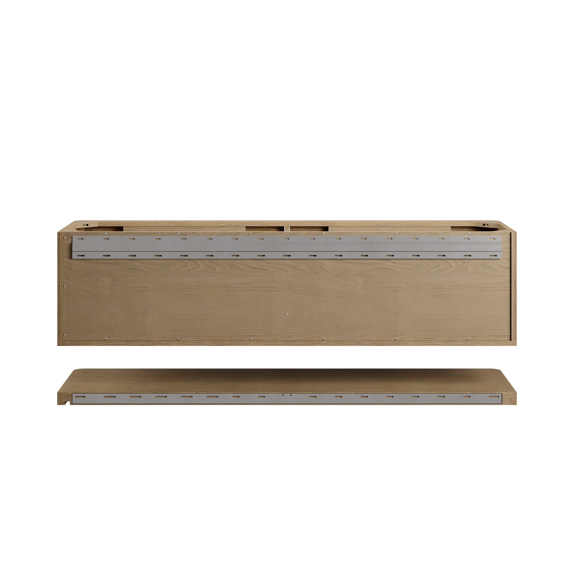 Renovate for Less Atlanta Allamari 72" Double Vanity, Dune Mist w/ 3 CM White Zeus Silestone Top