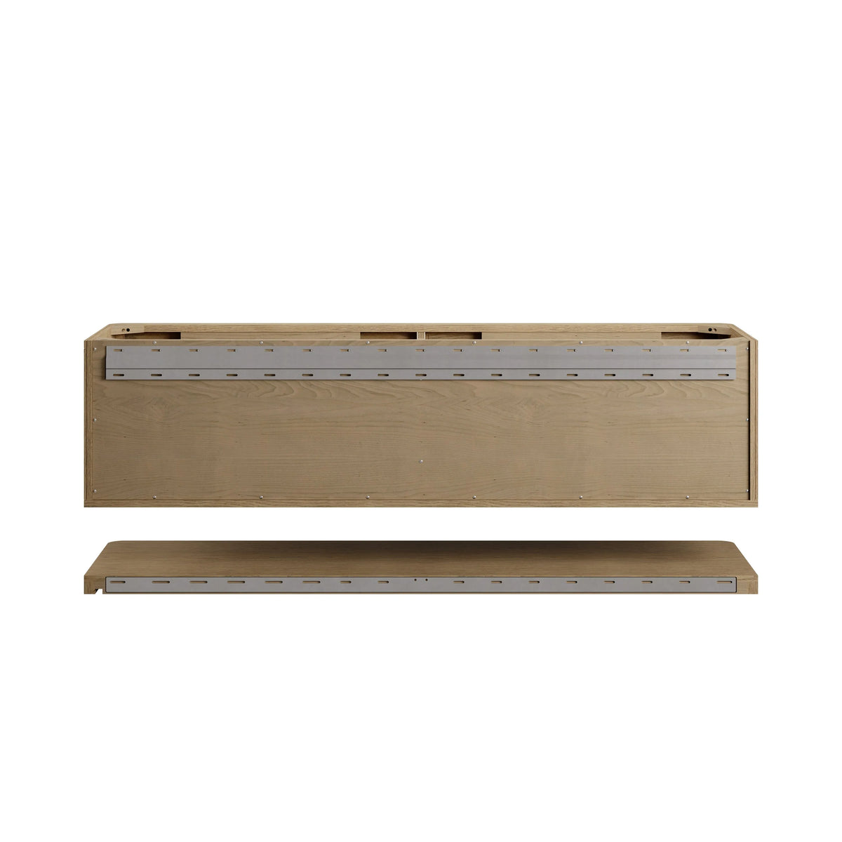 Allamari 72" Double Vanity, Dune Mist w/ 3 CM Siberian Silestone Top