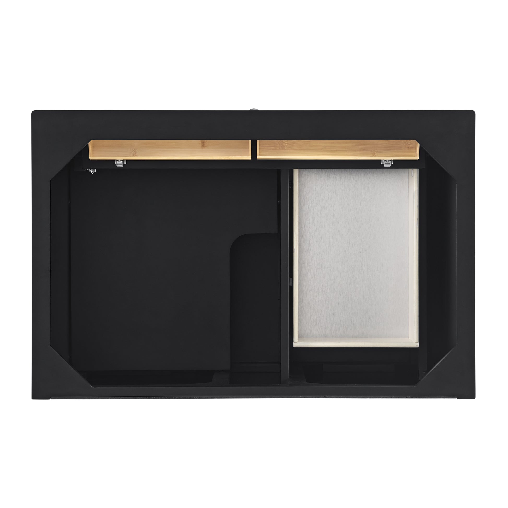 Renovate for Less Atlanta Lorelai 36" Single Vanity, Black Onyx, w/ 3 CM Phantome Eclos Top
