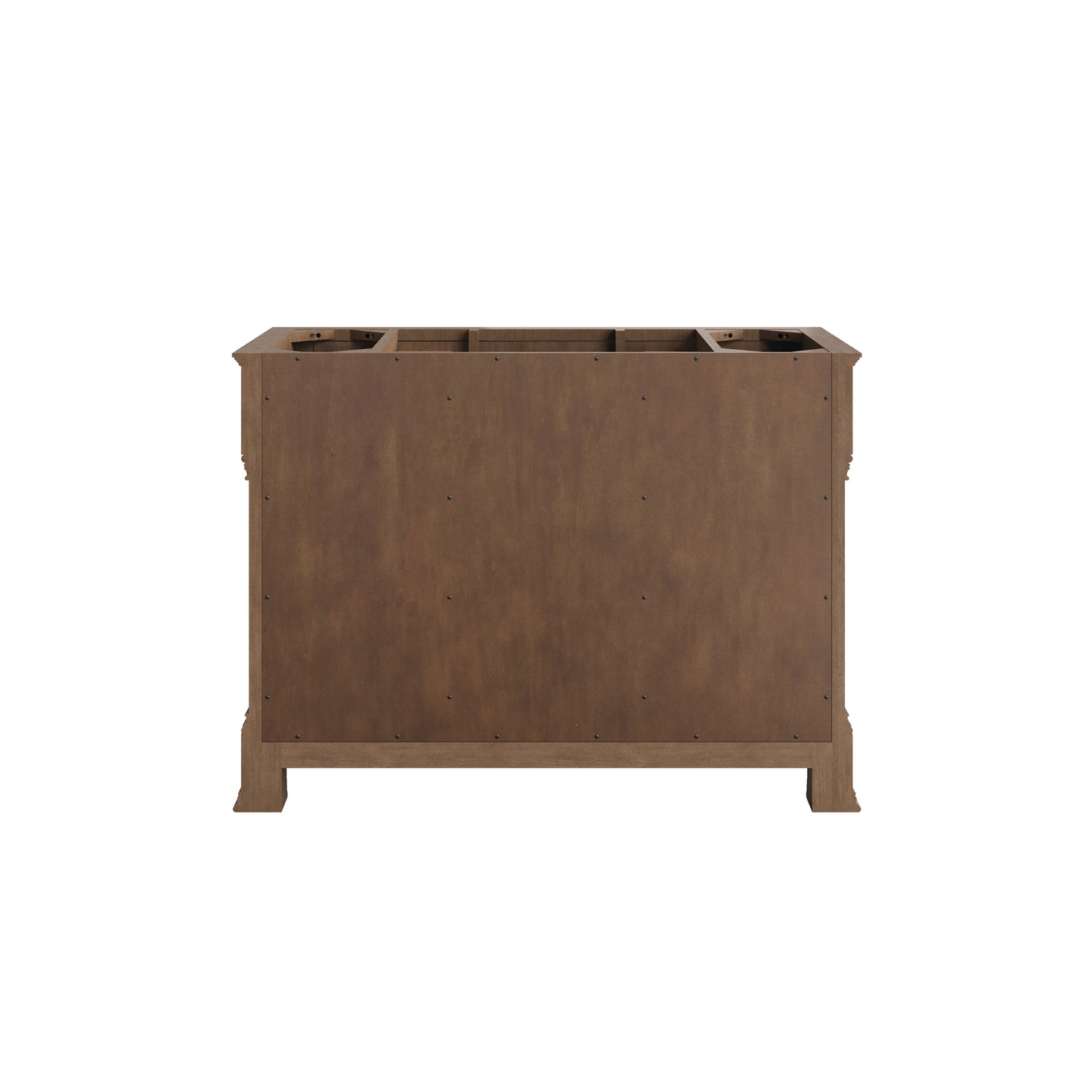 Renovate for Less Atlanta Brookfield 48" Single Vanity, Pecan w/ 3 CM Ethereal Noctis Silestone Top