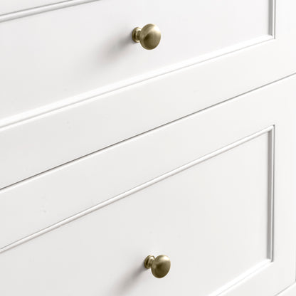 Renovate for Less Atlanta Breckenridge 48" Single Vanity, Bright White w/ 3 CM Charcoal Soapstone Top