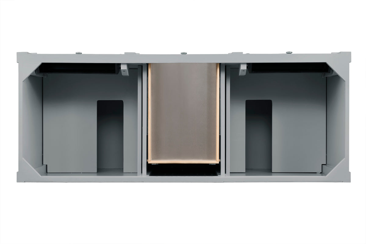 Renovate for Less Atlanta Brittany 60" Double Vanity Cabinet, Urban Gray