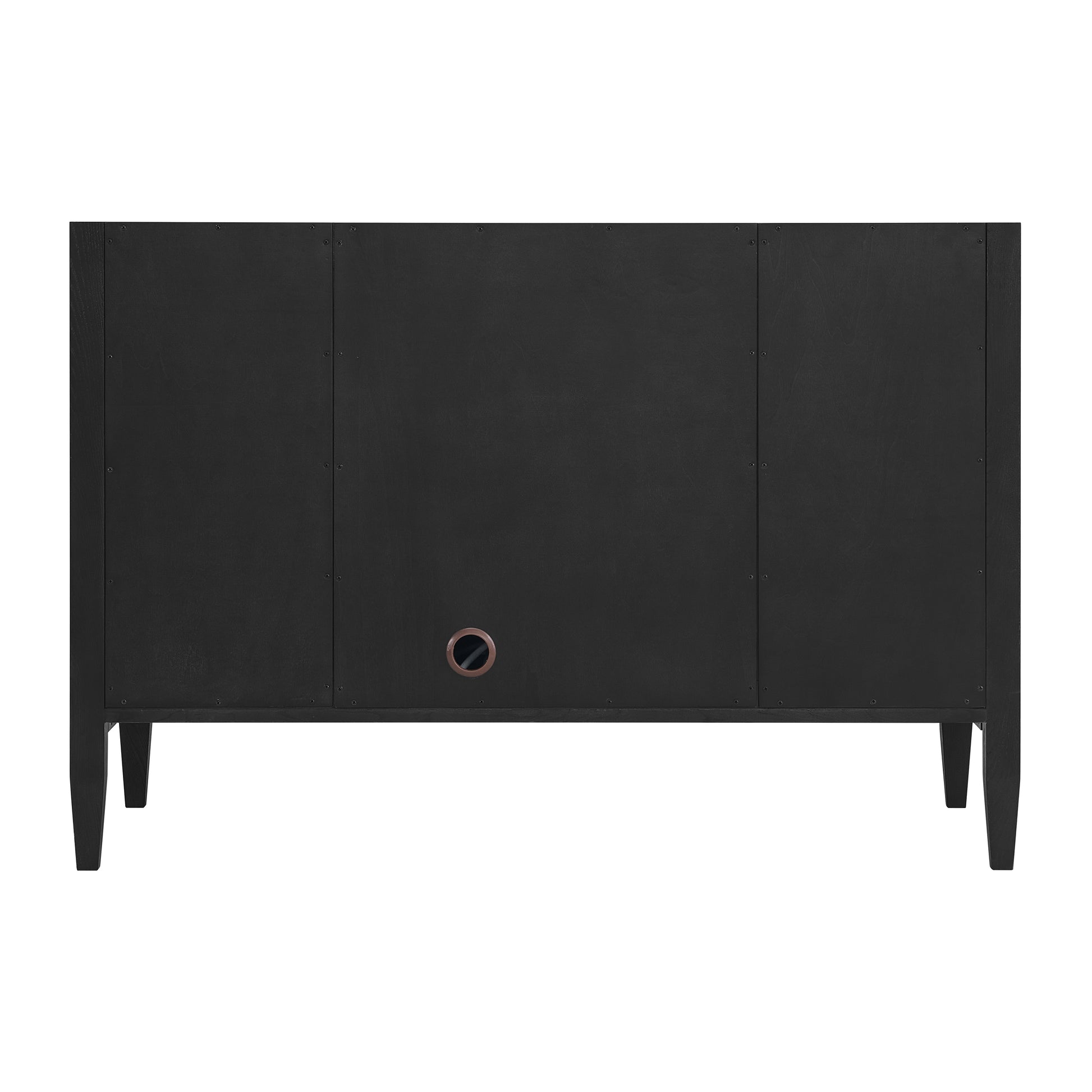 Renovate for Less Atlanta Myrrin 48" Single Vanity, Carbon Oak w/ 3 CM Parisien Bleu Silestone Top w/FreePower Wireless Charger