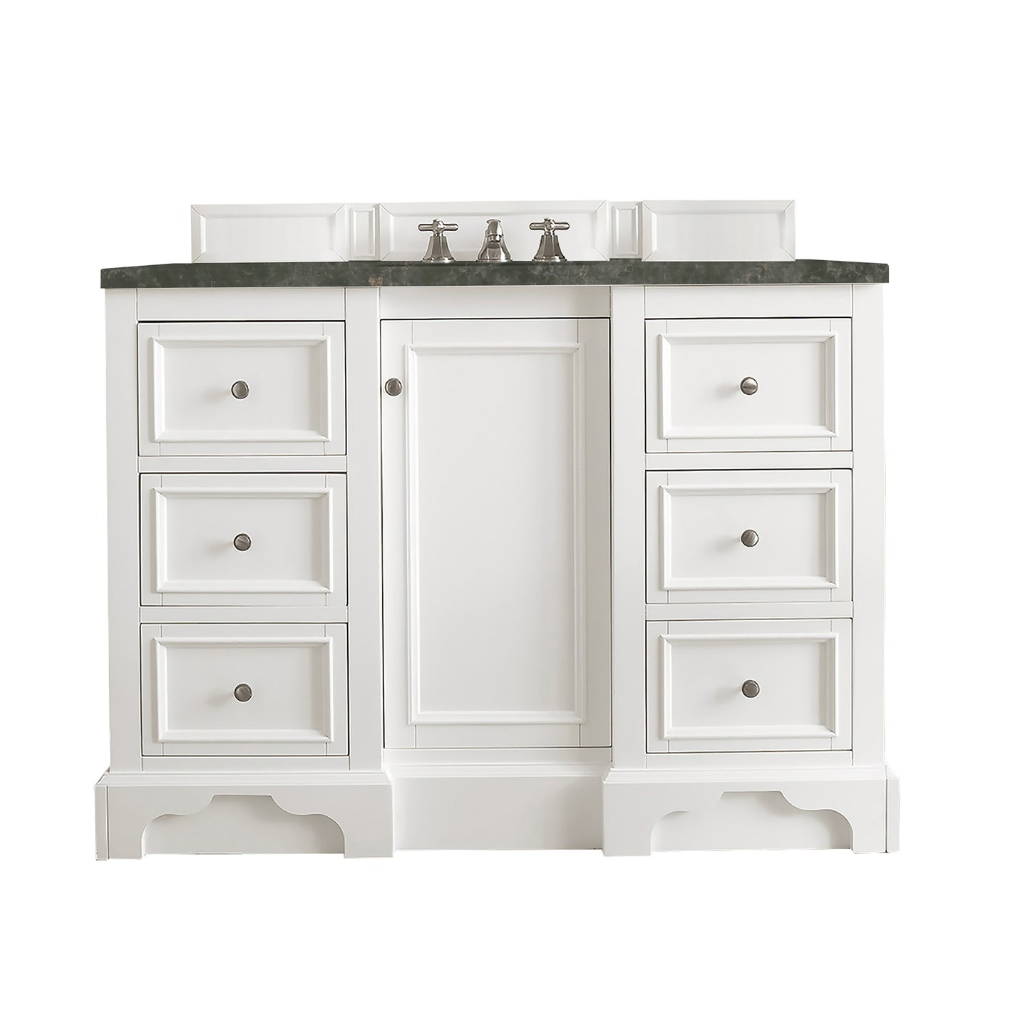Renovate for Less Atlanta De Soto 48" Single Vanity, Bright White, w/ 3 CM Phantome Eclos Top