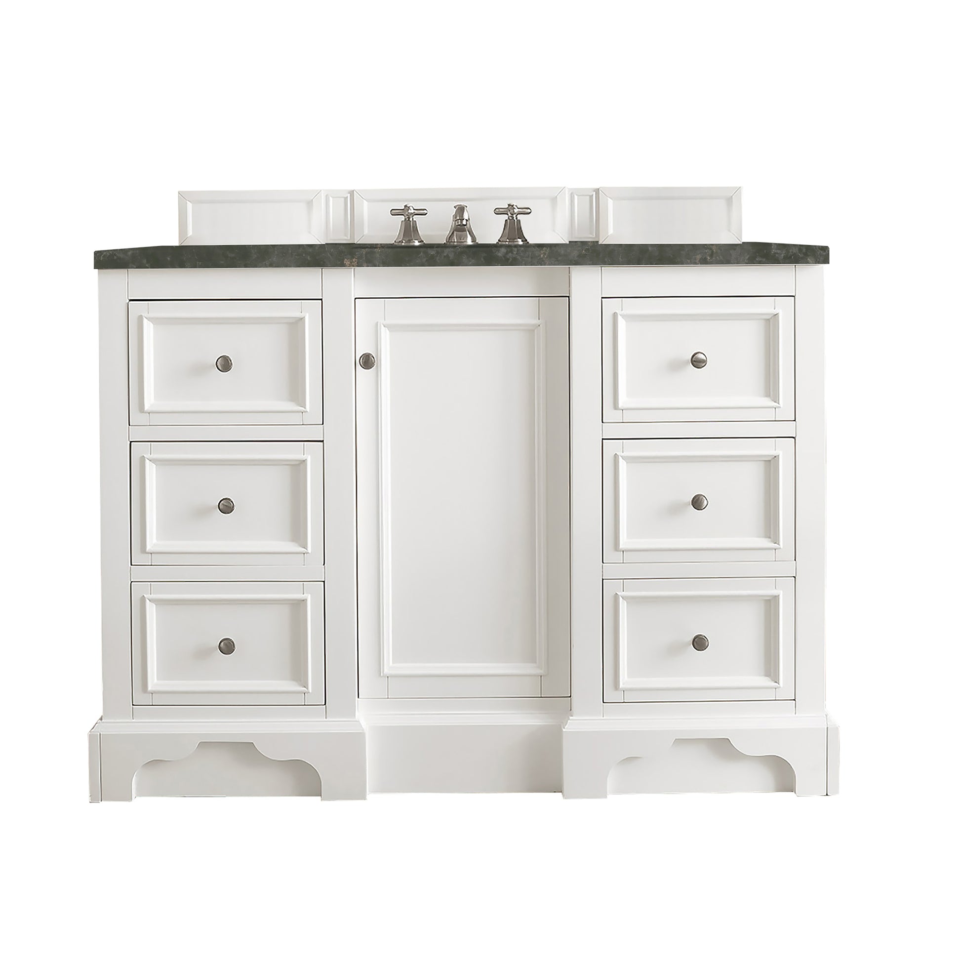 Renovate for Less Atlanta De Soto 48" Single Vanity, Bright White, w/ 3 CM Phantome Eclos Top