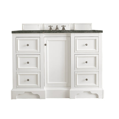 Renovate for Less Atlanta De Soto 48" Single Vanity, Bright White, w/ 3 CM Phantome Eclos Top