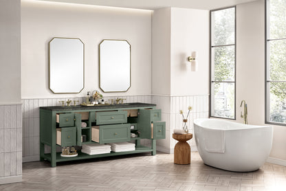 Renovate for Less Atlanta Breckenridge 72" Double Vanity, Smokey Celadon, w/ 3 CM Phantome Eclos Top