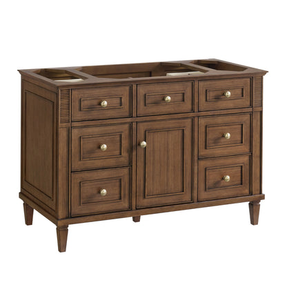 Lorelai 48" Single Vanity, Mid-Century Walnut w/ 3 CM Lime Delight Silestone Top