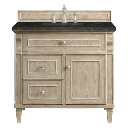 Renovate for Less Atlanta Lorelai 36" Single Vanity, Whitewashed Oak, w/ 3 CM Phantome Eclos Top