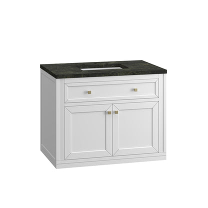 Renovate for Less Atlanta Chicago 36" Single Vanity, Glossy White, w/ 3 CM Phantome Eclos Top