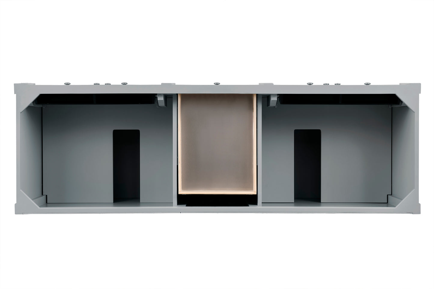 Renovate for Less Atlanta Brittany 72" Double Vanity, Urban Gray, w/ 3 CM Phantome Eclos Top