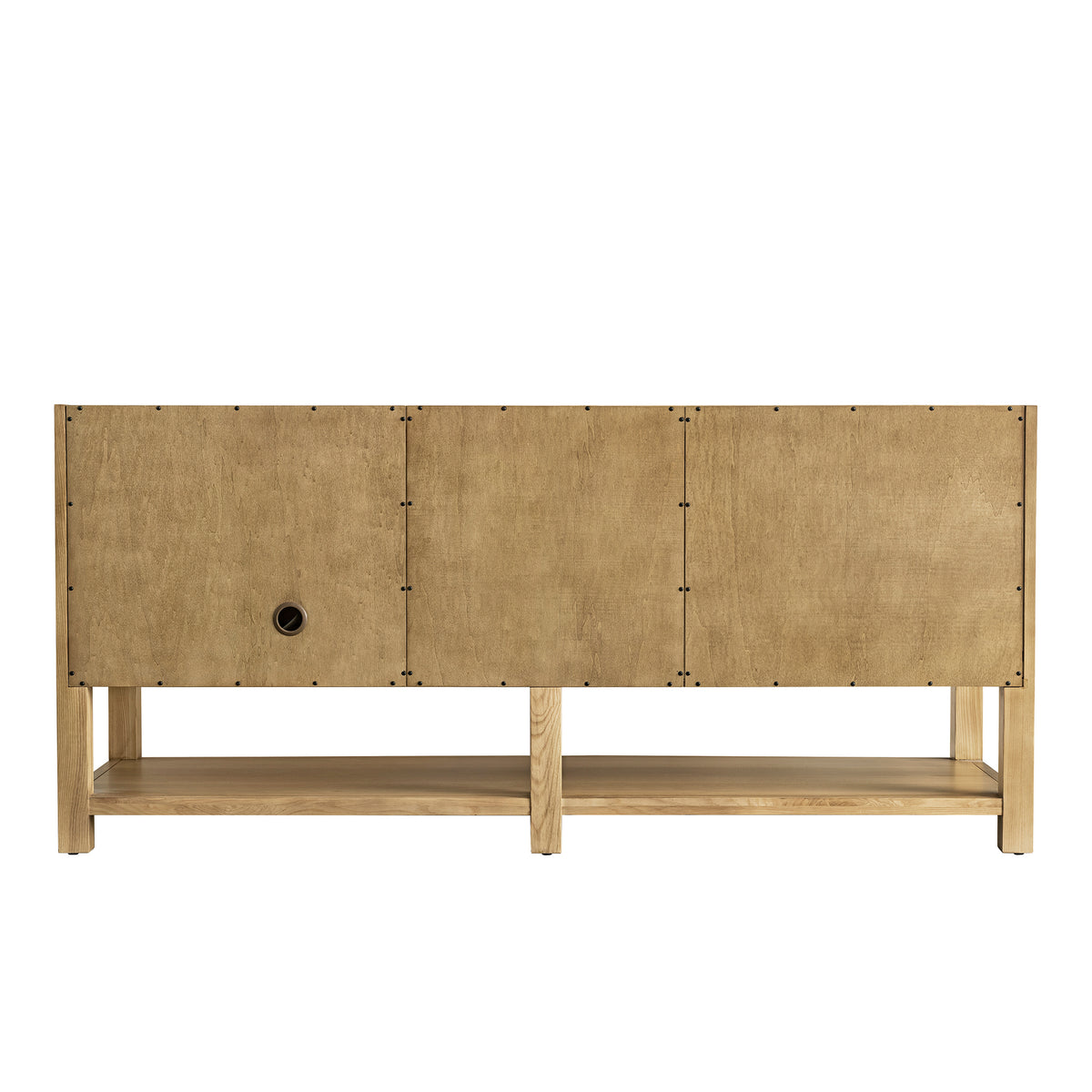 Renovate for Less Atlanta Breckenridge 72" Double Vanity, Light Natural Oak w/ 3 CM Victorian Silver Top w/FreePower Wireless Charger