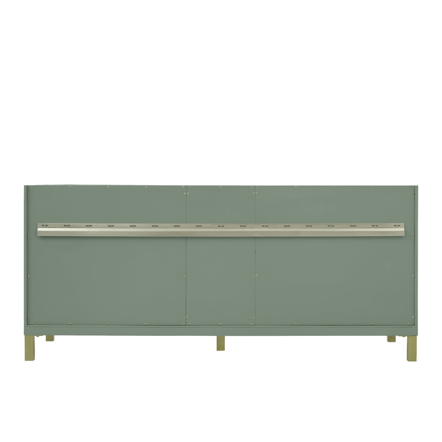 Renovate for Less Atlanta Chicago 72" Double Vanity, Smokey Celadon, w/ 3 CM Eternal Jasmine Pearl Silestone® Top
