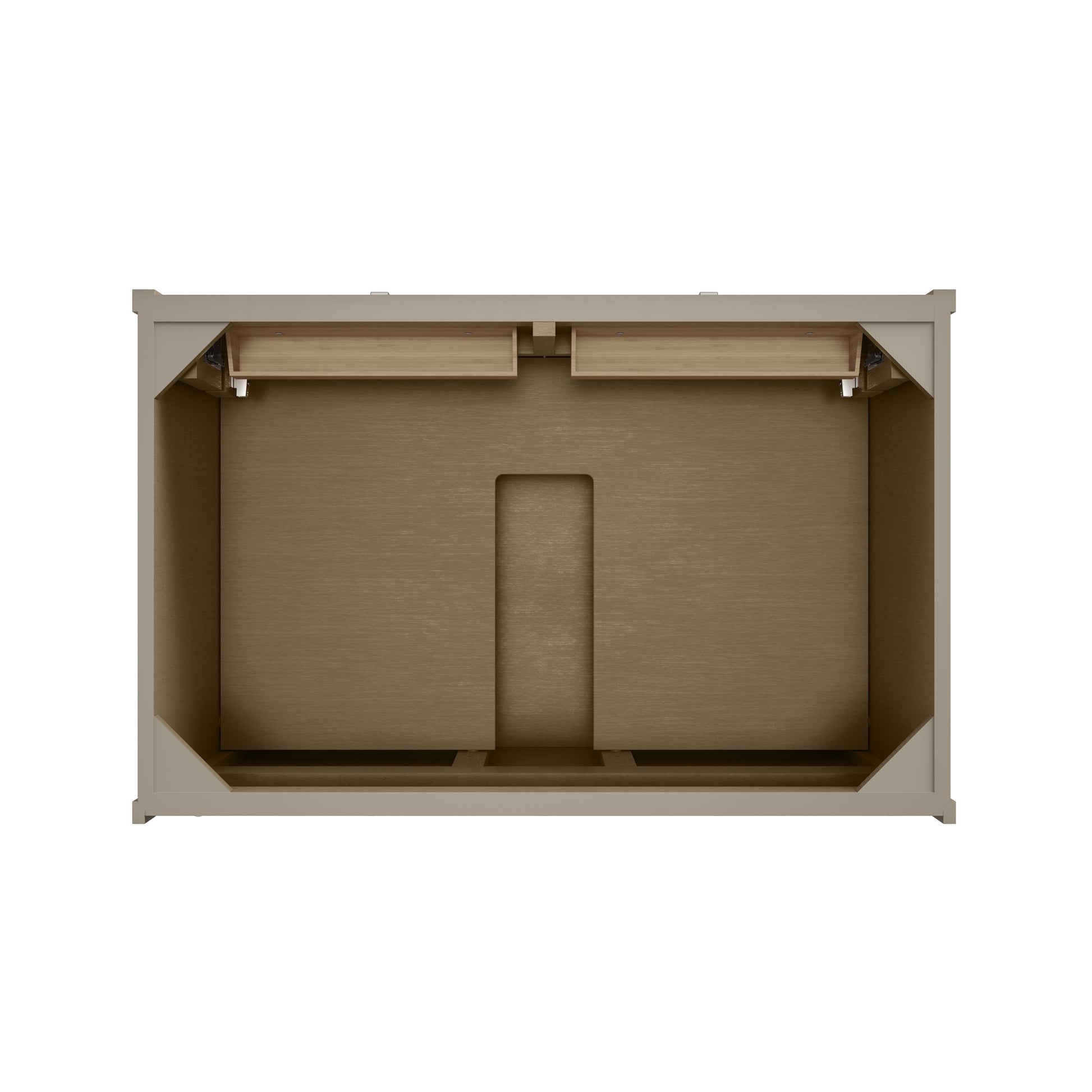 Renovate for Less Atlanta Chicago 36" Single Vanity, Walnut Whisper, w/ 3 CM Ethereal Noctis Silestone® Top