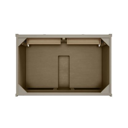 Chicago 36" Single Vanity, Walnut Whisper, w/ 3 CM Tajnar Eclos Top