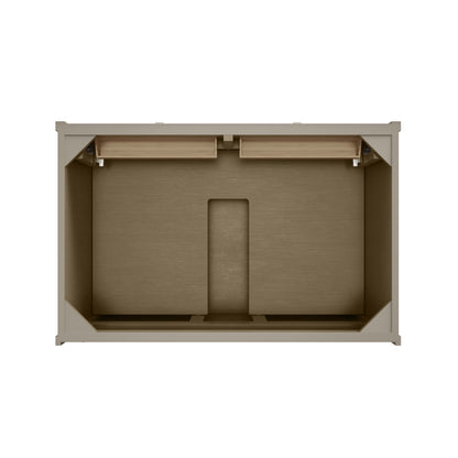 Renovate for Less Atlanta Chicago 36" Single Vanity, Walnut Whisper, w/ 3 CM Tajnar Eclos Top