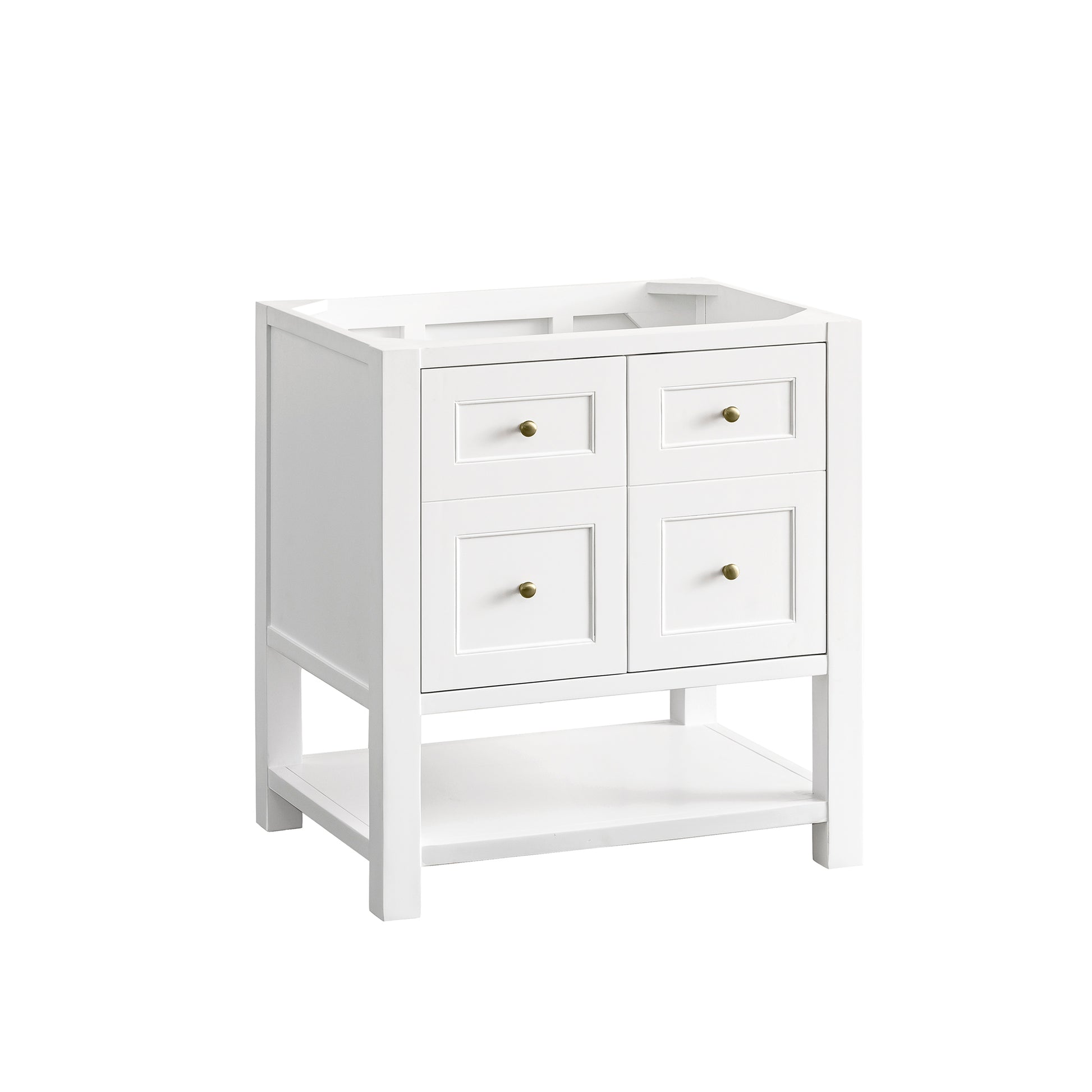 Renovate for Less Atlanta Breckenridge 30" Single Vanity, Bright White, w/ 3 CM Tajnar Eclos Top