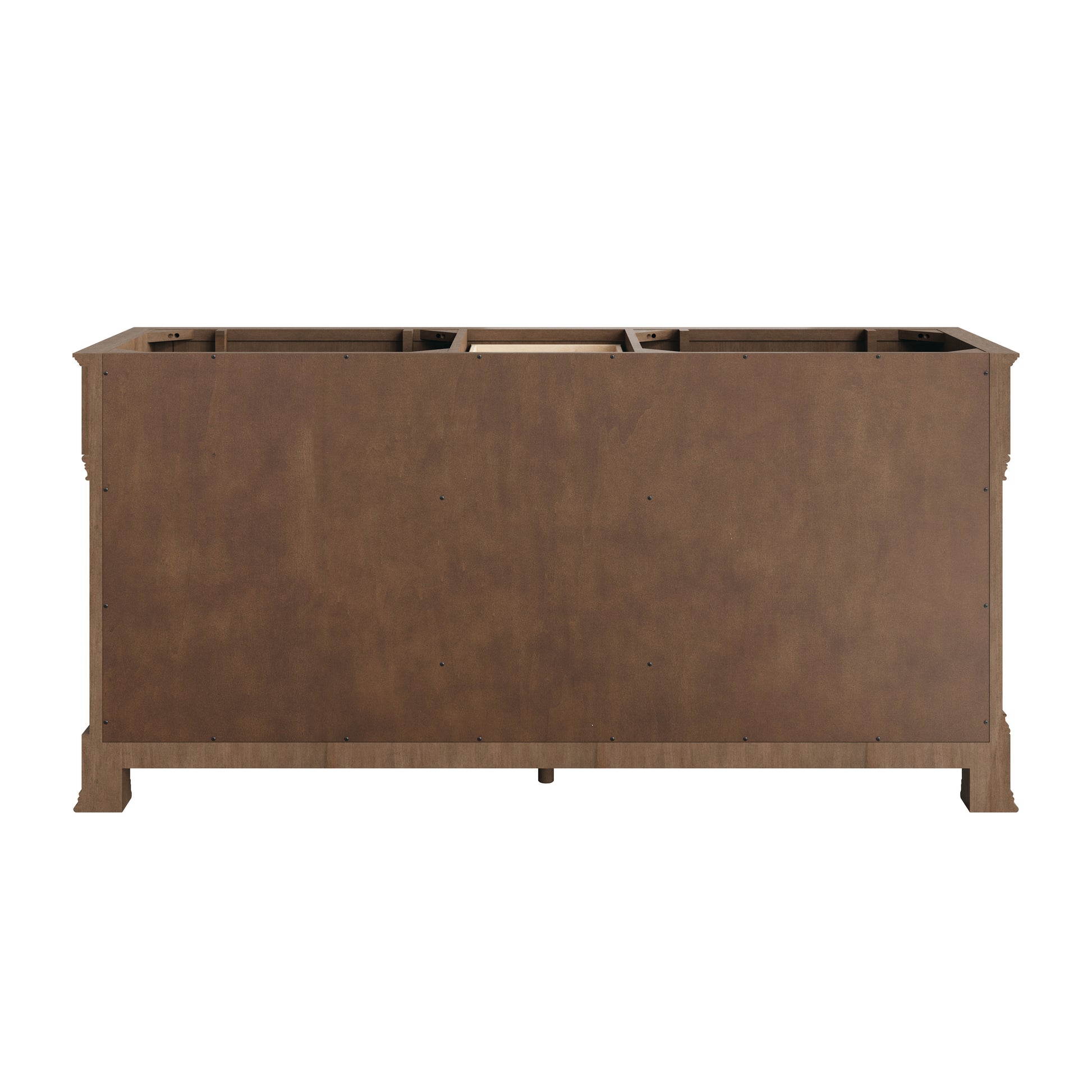 Renovate for Less Atlanta Brookfield 72" Double Vanity, Pecan, w/ 3 CM Siberian Silestone Top w/FreePower Wireless Charger