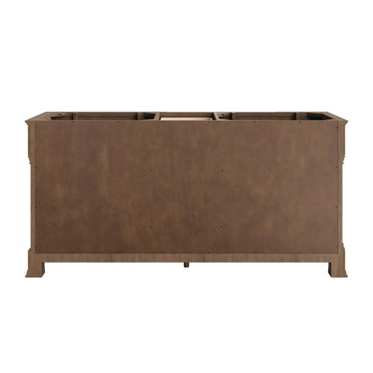 Brookfield 72" Double Vanity, Pecan, w/ 3 CM Charcoal Soapstone Silestone Top