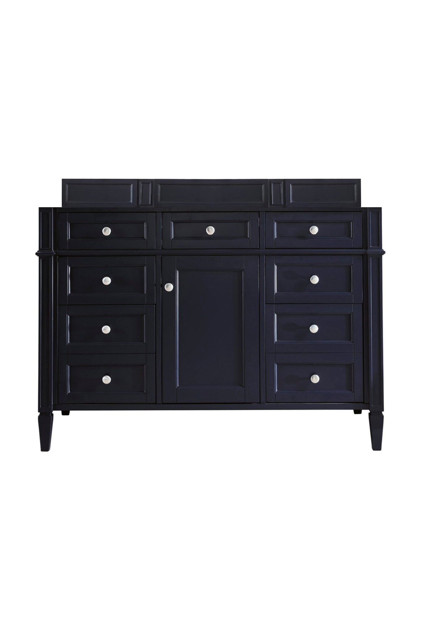 Renovate for Less Atlanta Brittany 48" Single Vanity, Victory Bleu w/ 3 CM Victorian Silver Silestone Top