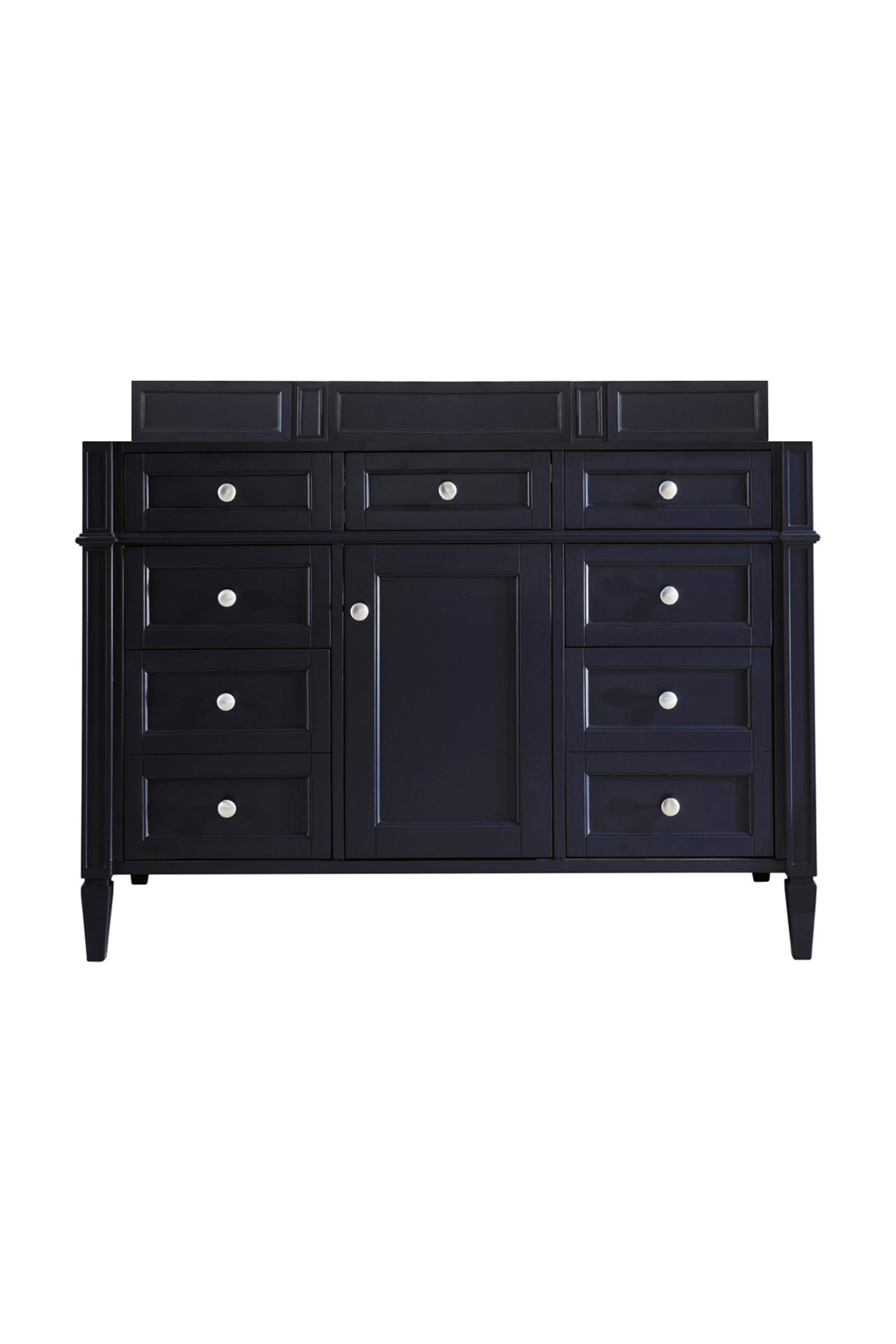 Renovate for Less Atlanta Brittany 48" Single Vanity, Victory Blue w/ 3 CM Ethereal Noctis Silestone Top