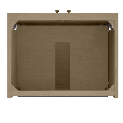 Renovate for Less Atlanta Chianti 24" Single Cabinet, Walnut Whisper, Champagne Brass