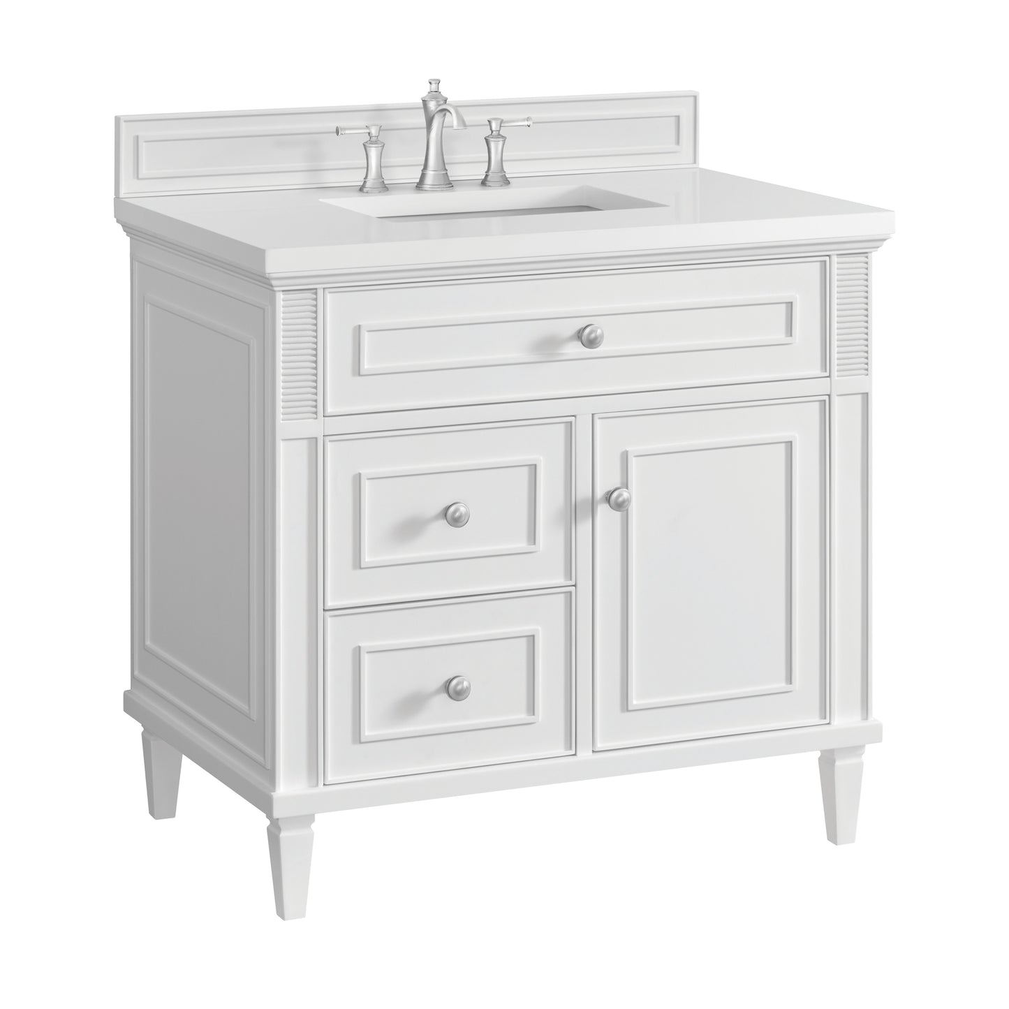 Renovate for Less Atlanta Lorelai 36" Single Vanity, Bright White