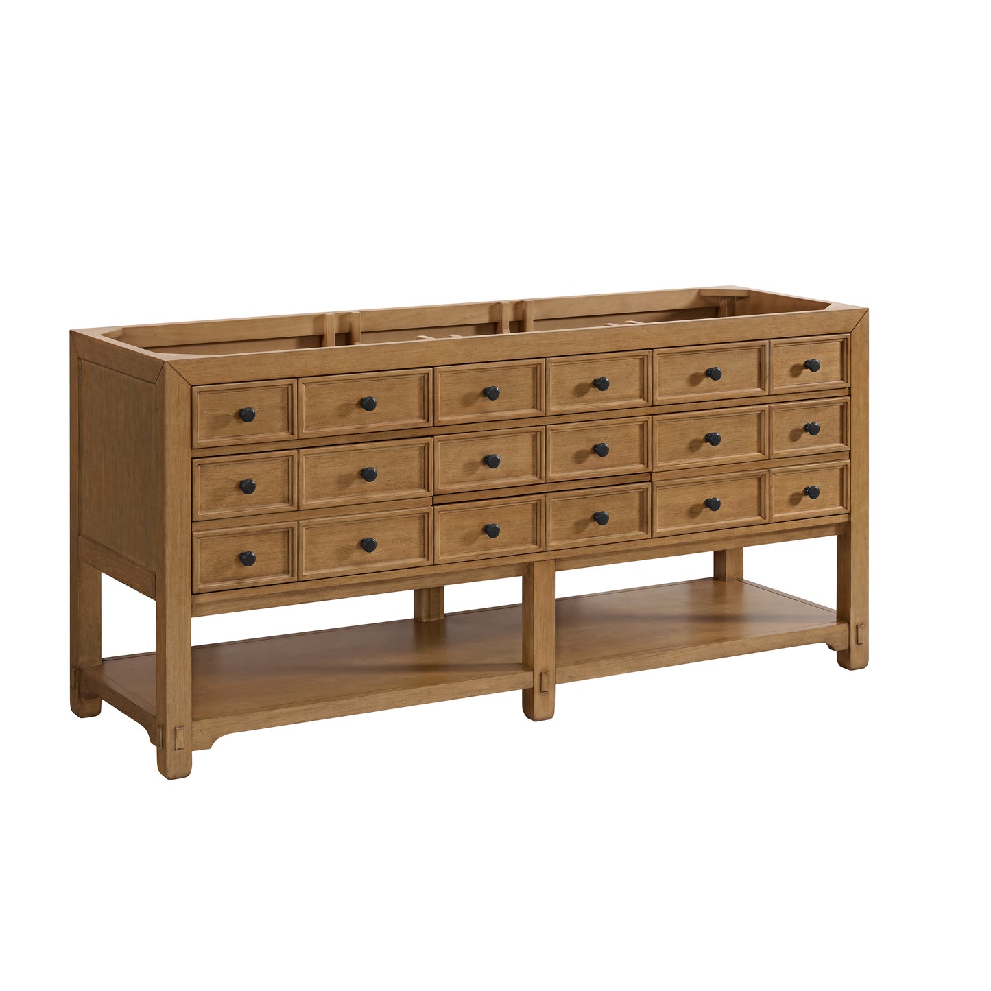 Renovate for Less Atlanta Malibu 72" Double Vanity Cabinet, Amber Birch