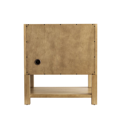 Renovate for Less Atlanta Breckenridge 30" Single Vanity, Light Natural Oak w/ 3 CM White Zeus Top