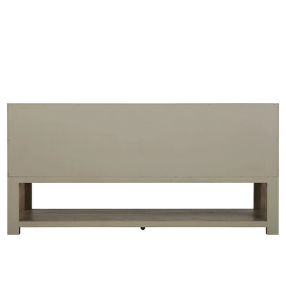 Lucian 72" Double Vanity, Pebble Oak