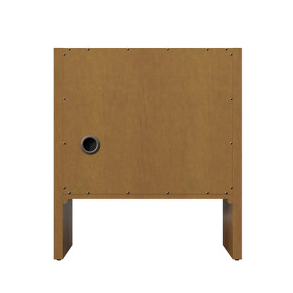 Hudson 30" Single Vanity, Honey Oak w/ 3 CM Eternal Jasmine Pearl Silestone Top