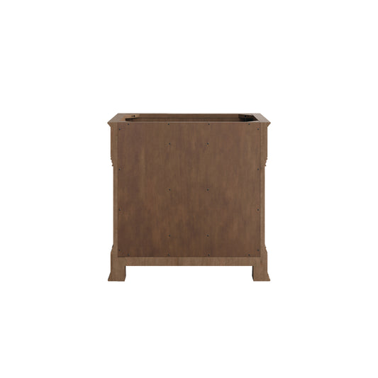 Renovate for Less Atlanta Brookfield 36" Single Vanity, Pecan, w/ 3 CM Phantome Eclos Top