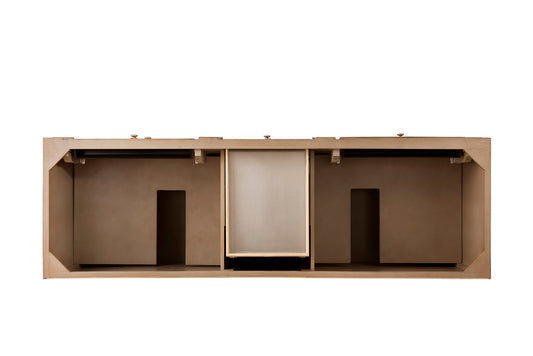 Renovate for Less Atlanta Bristol 72" Double Vanity, Whitewashed Walnut, w/ 3 CM Tajnar Eclos Top