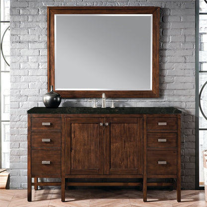 Renovate for Less Atlanta Addison 60" Single Vanity, Mid-Century Acacia, w/ 3 CM Phantome Eclos Top