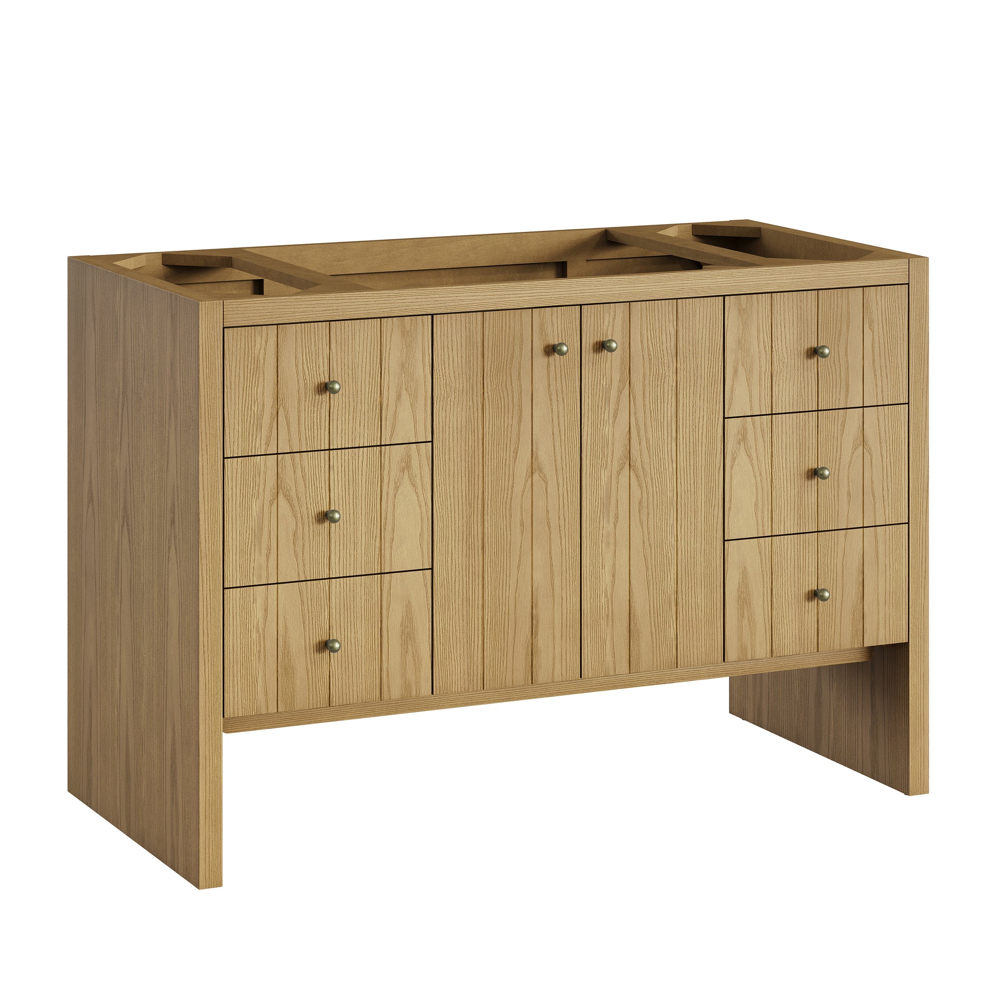 Renovate for Less Atlanta Hudson 48" Single Vanity Cabinet, Light Natural Oak
