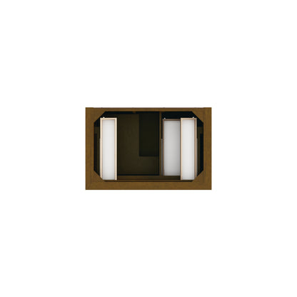 Renovate for Less Atlanta Brookfield 36" Single Vanity, Honey Oak w/ 3 CM Lime Delight Silestone Top