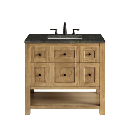 Renovate for Less Atlanta Breckenridge 36" Single Vanity, Light Natural Oak, w/ 3 CM Phantome Eclos Top