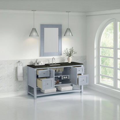 Breckenridge 60" Single Vanity, Serenity Blue, w/ 3 CM Phantome Eclos Top