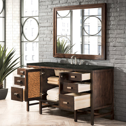 Renovate for Less Atlanta Addison 60" Single Vanity, Mid-Century Acacia, w/ 3 CM Phantome Eclos Top