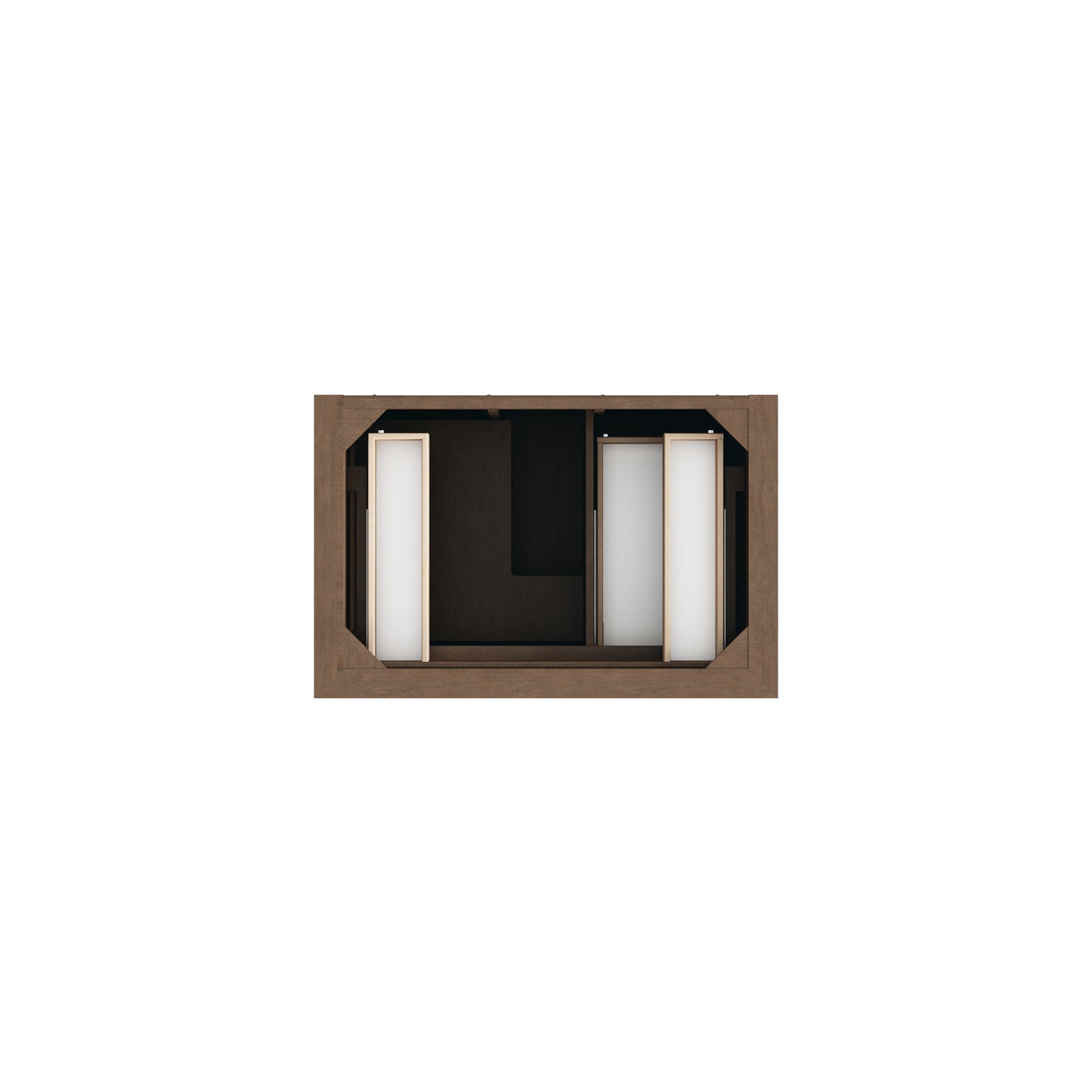 Renovate for Less Atlanta Brookfield 36" Single Vanity, Pecan, w/ 3 CM Tajnar Eclos Top