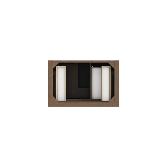 Renovate for Less Atlanta Brookfield 36" Single Vanity, Pecan, w/ 3 CM Phantome Eclos Top