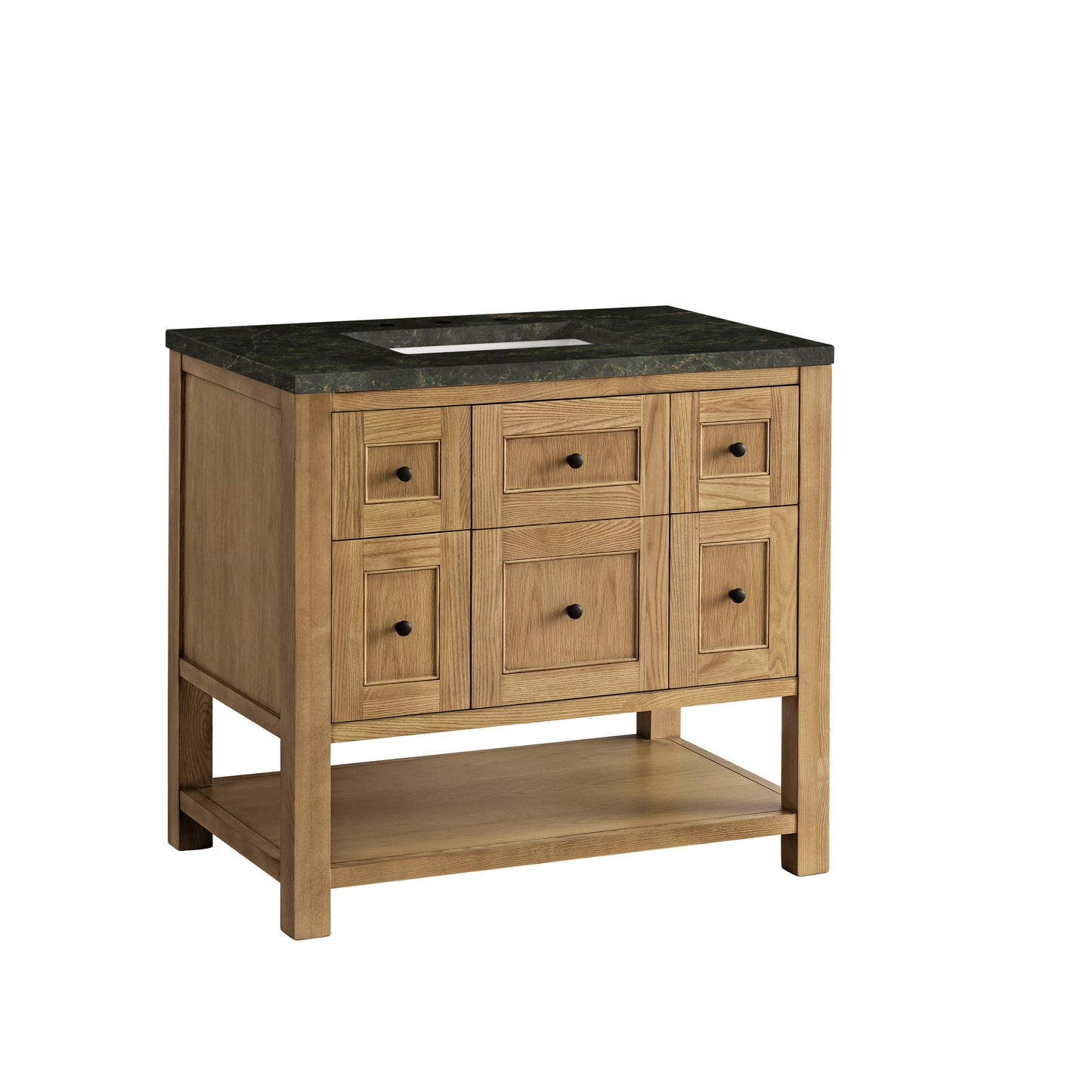 Renovate for Less Atlanta Breckenridge 36" Single Vanity, Light Natural Oak, w/ 3 CM Phantome Eclos Top