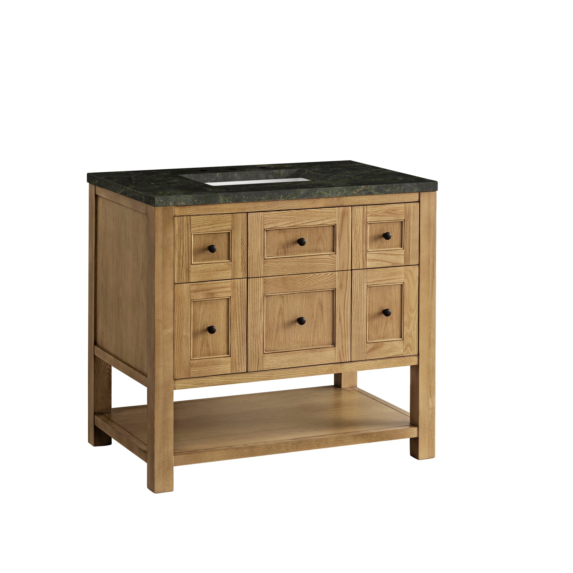 Renovate for Less Atlanta Breckenridge 36" Single Vanity, Light Natural Oak, w/ 3 CM Phantome Eclos Top