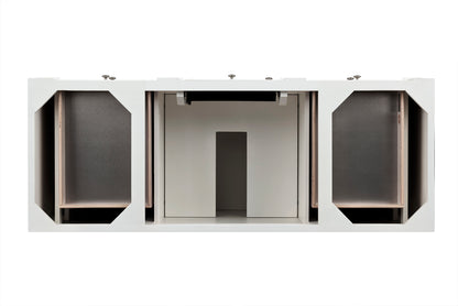 Bristol 60" Single Vanity Cabinet, Bright White