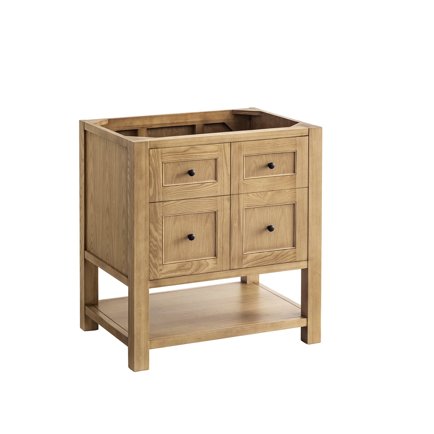 Renovate for Less Atlanta Breckenridge 30" Single Vanity, Light Natural Oak, w/ 3 CM Siberian Silestone Top